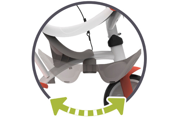 Inklapbare voetensteun