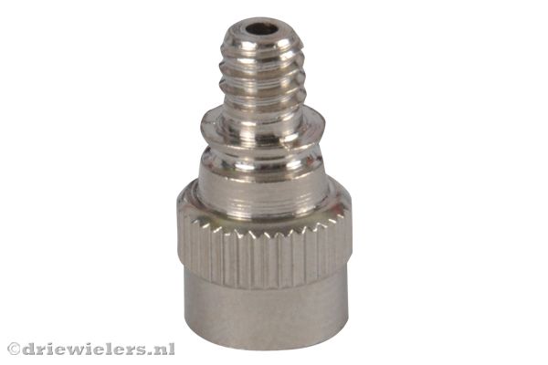 Metalen verloopnippel.