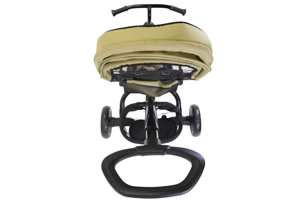 Duwstang is verbonden met het voorwiel