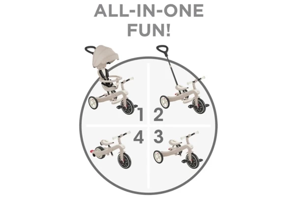 Vier voertuigen in één