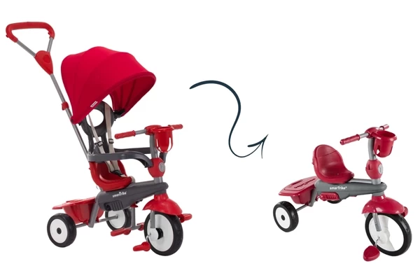 Af te bouwen naar zelfstandige driewieler