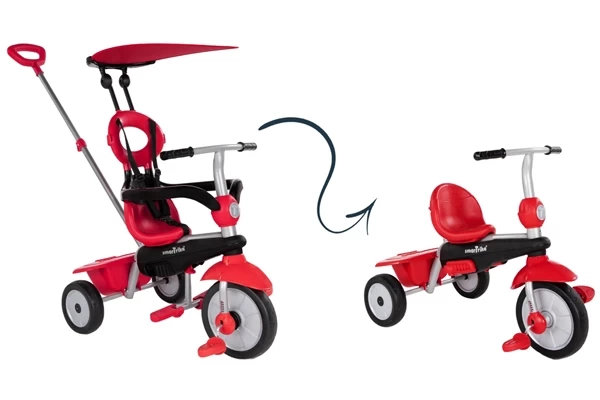 Af te bouwen naar zelfstandige driewieler