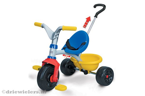 Met afneembare duwstang.