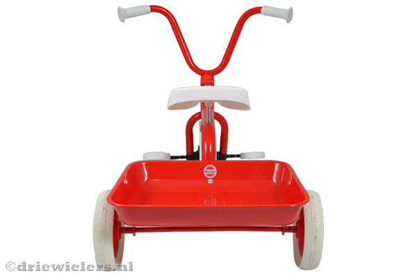 Achterkant van de Winther driewieler.