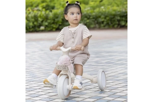 Met (afneembaar) mandje voorop