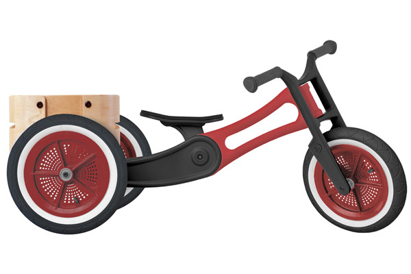 Optioneel: cargo bin voor achterop de driewieler